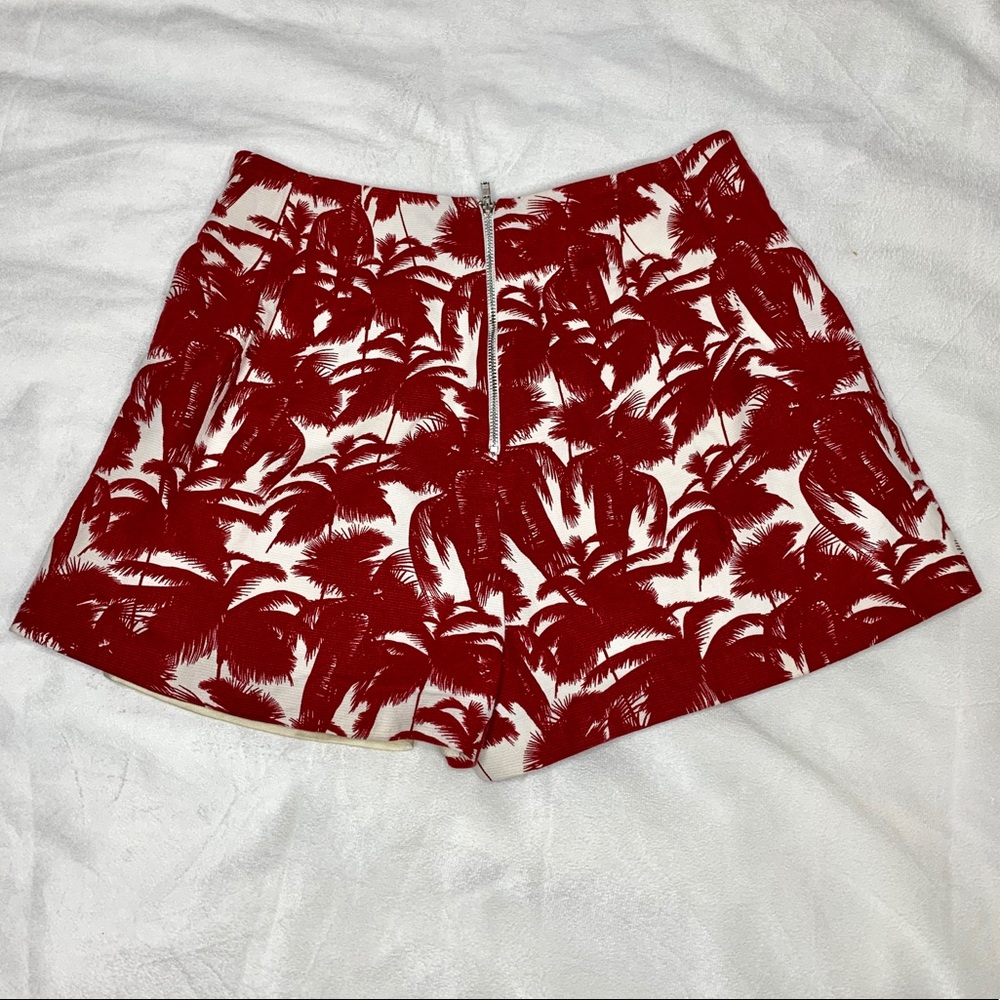 Line & Dot Palm Tree Print Skort - image 3